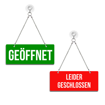 Geöffnet/Leider Geschlossen